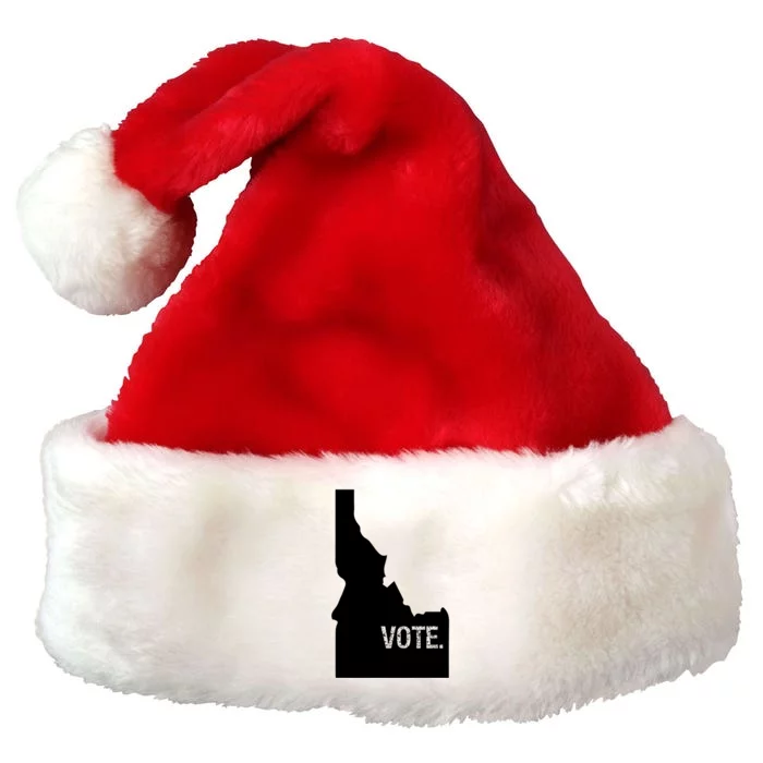 Vote Idaho Cute Gift Election Day State Voting Gift Premium Christmas Santa Hat