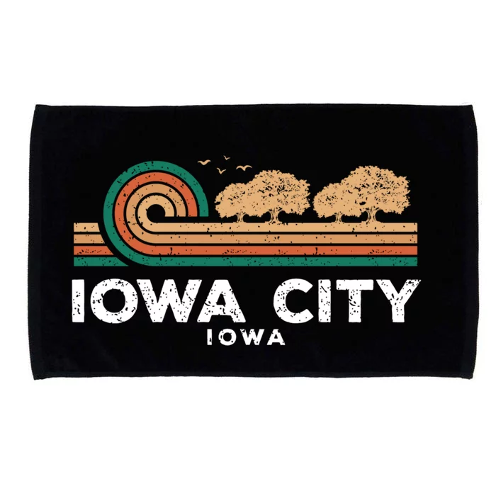 Vintage Iowa City Sunset Iowa Souvenir Meaningful Gift Microfiber Hand Towel