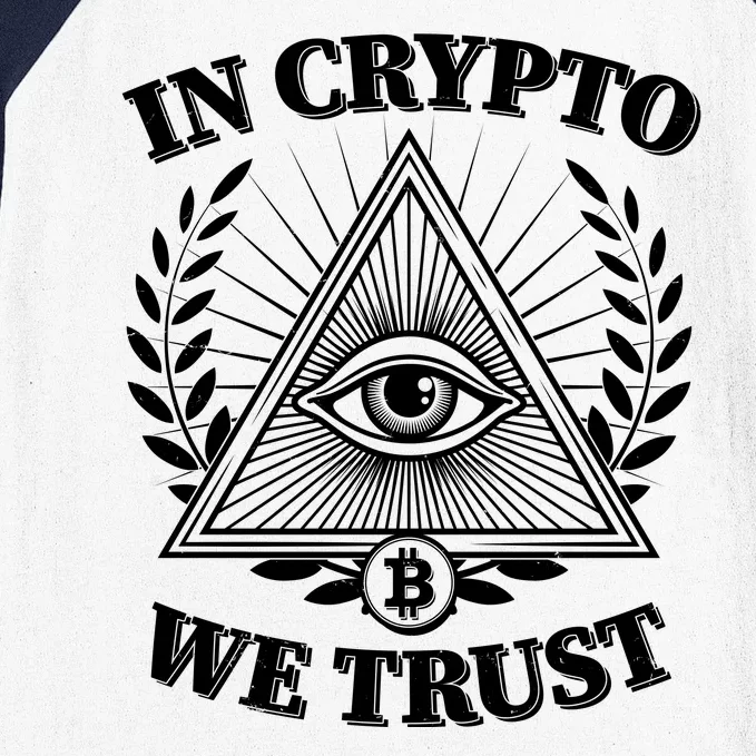 Vintage In Crypto We Trust Eye Of Providence Baseball Sleeve Shirt