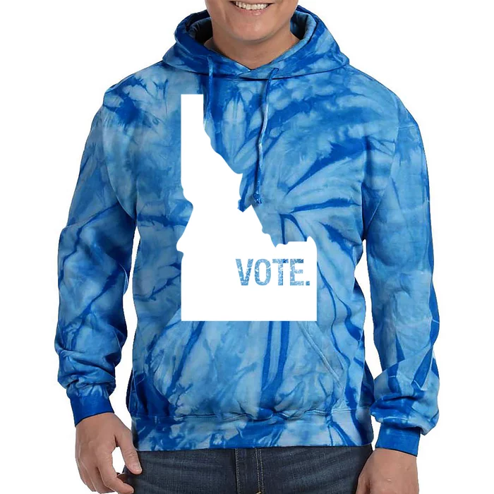 Vote Idaho Cool Gift Election Day State Voting Gift Tie Dye Hoodie