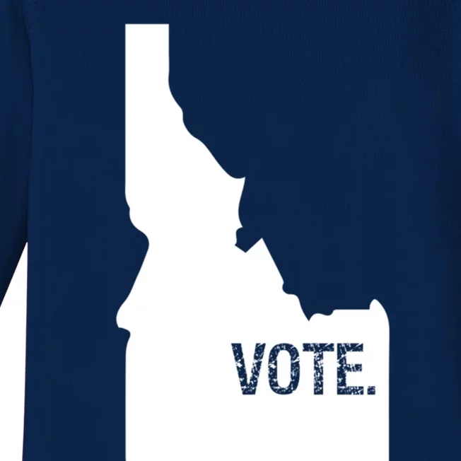 Vote Idaho Cool Gift Election Day State Voting Gift Baby Long Sleeve Bodysuit