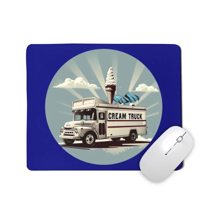 Vacation Ice Cream Truck Costume For Summer Memories Lovers Gift Mousepad