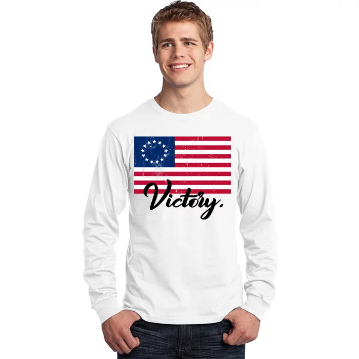 Victory America Betsy Ross Flag 1776 Tall Long Sleeve T-Shirt