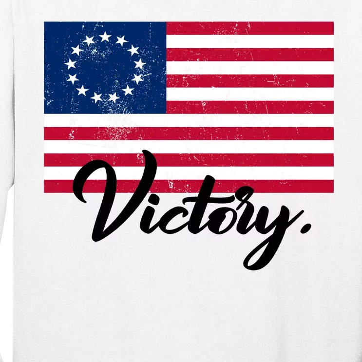 Victory America Betsy Ross Flag 1776 Tall Long Sleeve T-Shirt