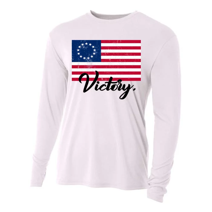 Victory America Betsy Ross Flag 1776 Cooling Performance Long Sleeve Crew