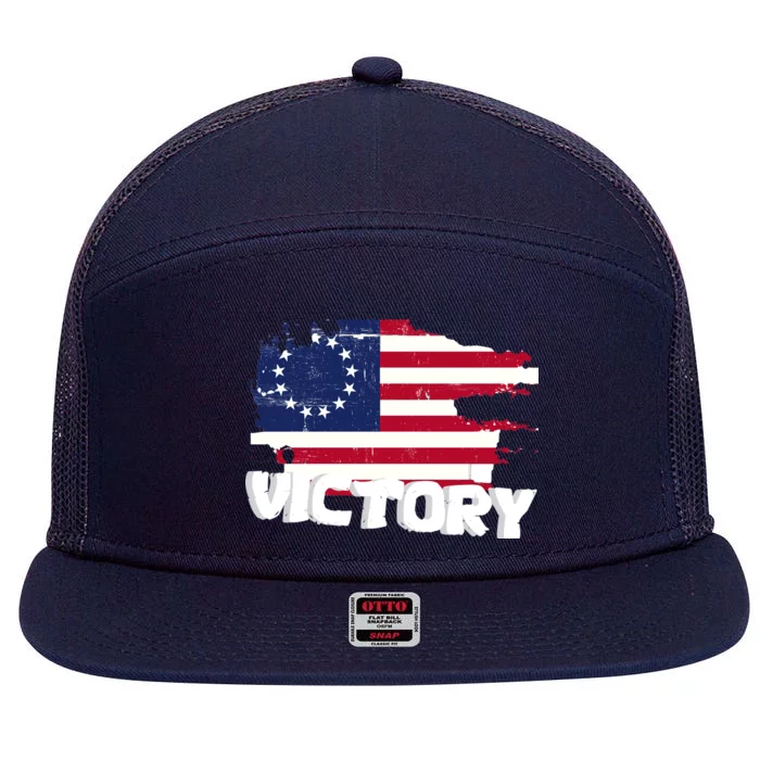 Victory Betsy Ross Original Flag 7 Panel Mesh Trucker Snapback Hat