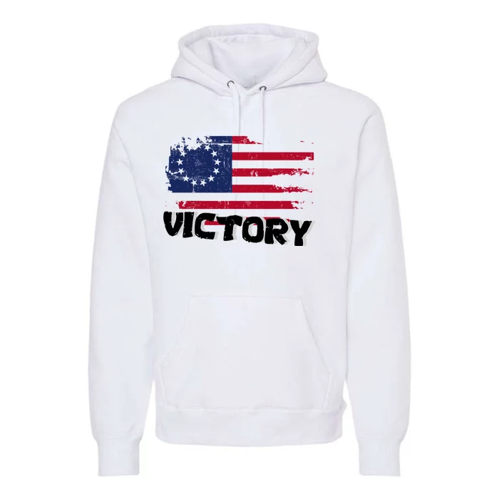 Victory Betsy Ross Original Flag Premium Hoodie