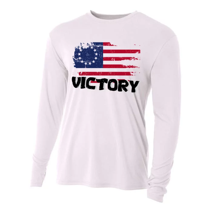 Victory Betsy Ross Original Flag Cooling Performance Long Sleeve Crew