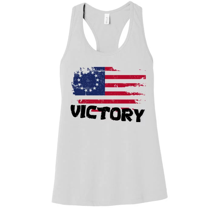 Victory Betsy Ross Original Flag Women's Racerback Tank