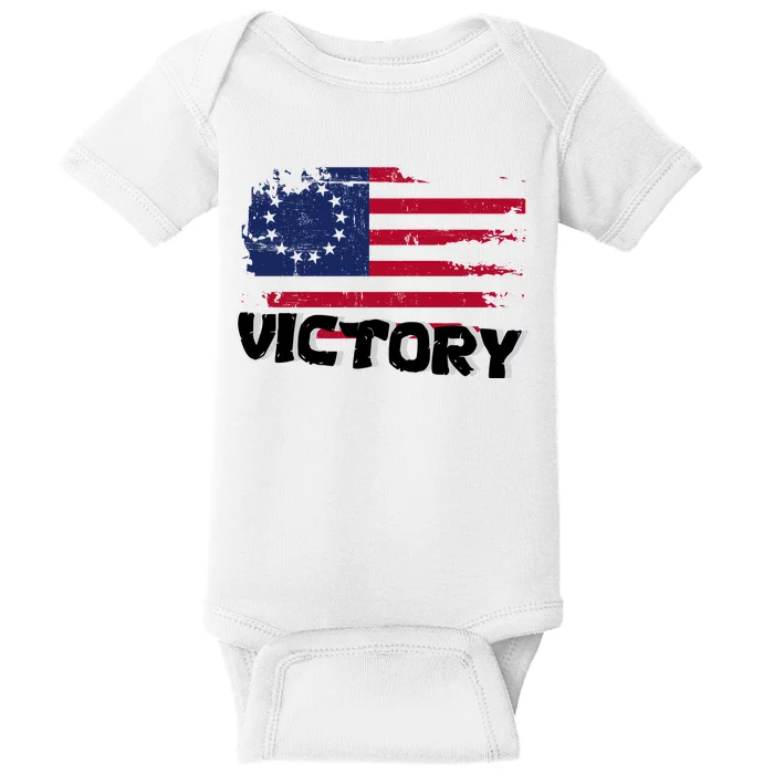 Victory Betsy Ross Original Flag Baby Bodysuit