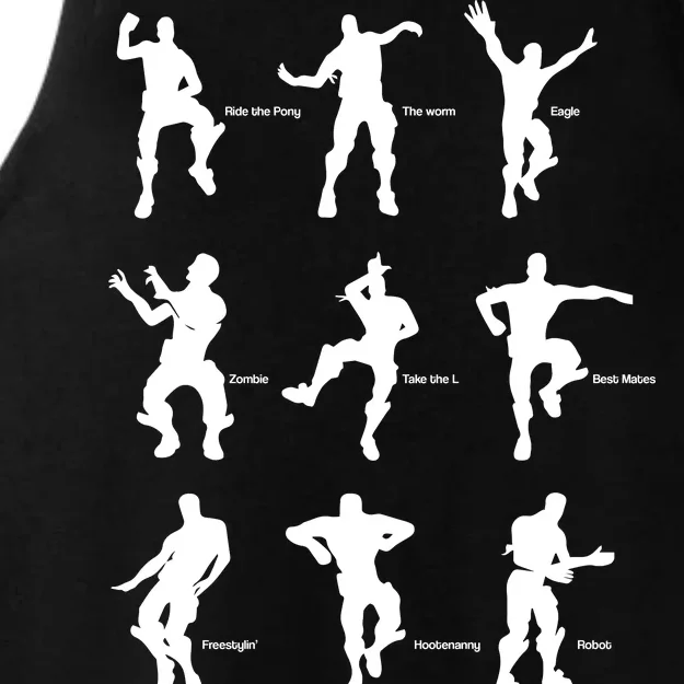 Victory Royale Gamer Dance Moves Ladies Tri-Blend Wicking Tank