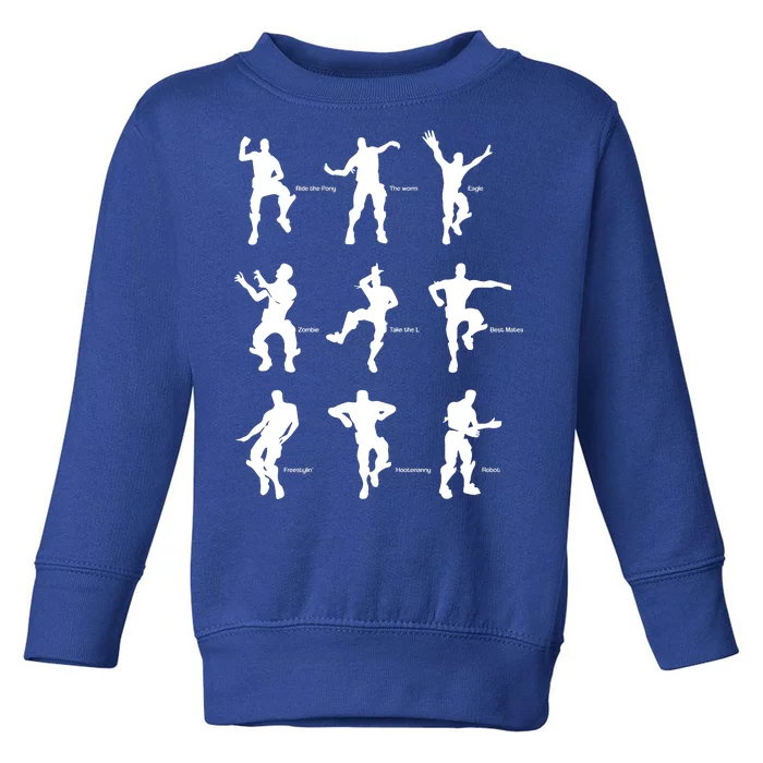 Victory Royale Gamer Dance Moves Toddler Sweatshirt