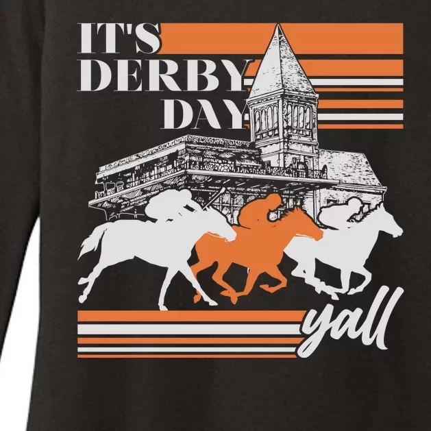 Vintage It's Derby Day Yall Horse Racing Womens CVC Long Sleeve Shirt