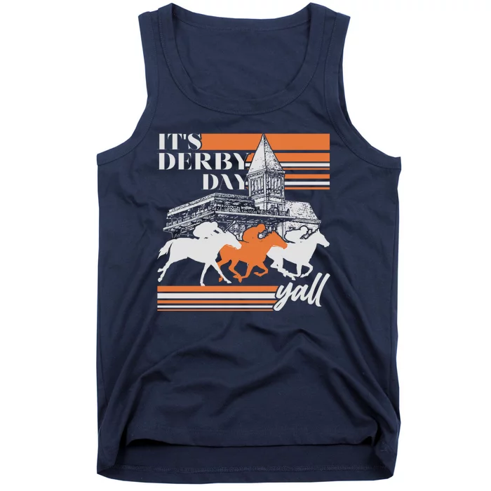 Vintage It's Derby Day Yall Horse Racing Tank Top