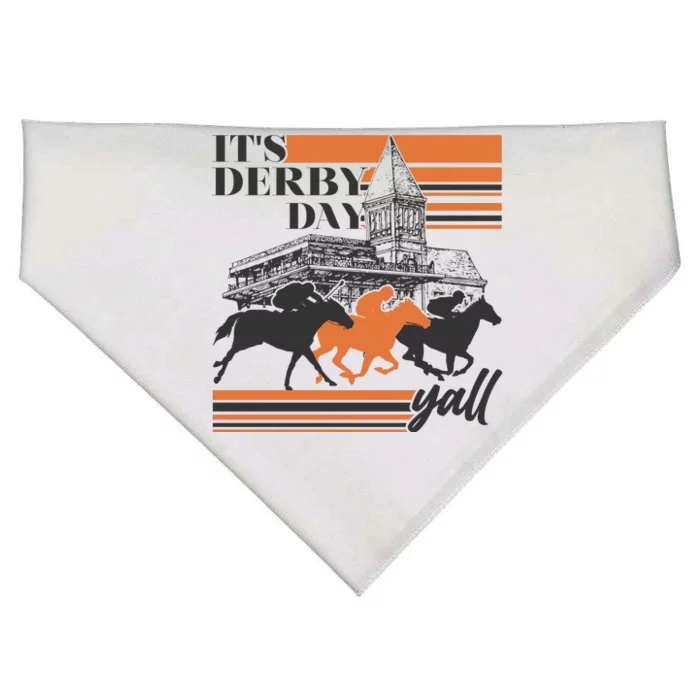 Vintage It's Derby Day Yall Horse Racing USA-Made Doggie Bandana