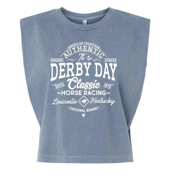 Vintage It's Derby Day Classic Horse Racing Garment-Dyed Women's Muscle Tee