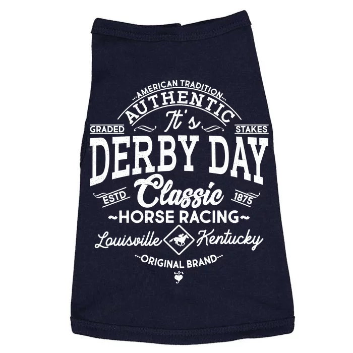 Vintage It's Derby Day Classic Horse Racing Doggie Tank