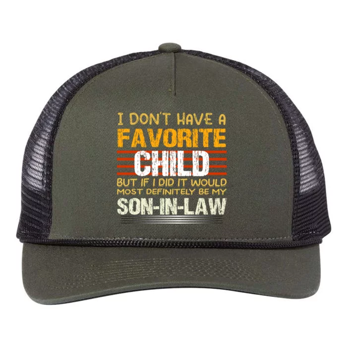 Vintage I Dont Have A Favorite Child Retro Rope Trucker Hat Cap