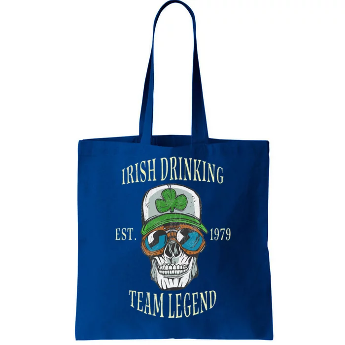 Vintage Irish Drinking Team Lucky Skull Legend Tote Bag