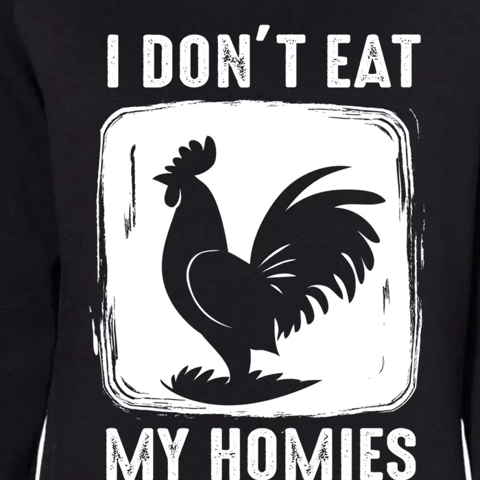 Vegetarian I Dont Eat My Homies Funny Vegan Retro Cute Gift Womens California Wash Sweatshirt