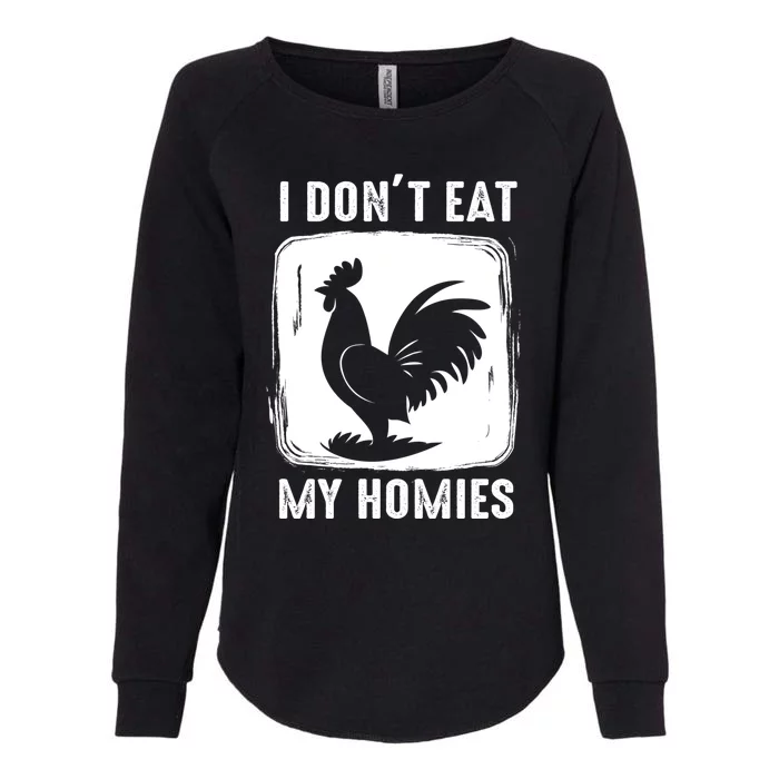 Vegetarian I Dont Eat My Homies Funny Vegan Retro Cute Gift Womens California Wash Sweatshirt