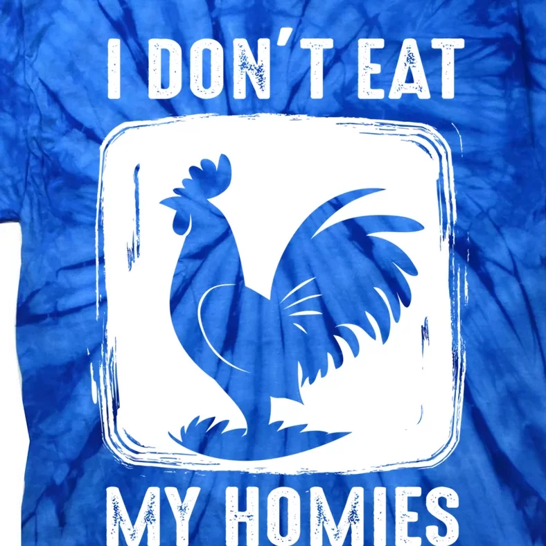 Vegetarian I Dont Eat My Homies Funny Vegan Retro Cute Gift Tie-Dye T-Shirt