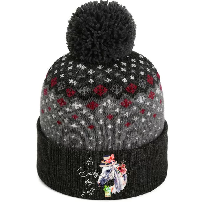 Vintage Its Derby 150 Yall 150th Horse Racing Derby Day 2024 The Baniff Cuffed Pom Beanie