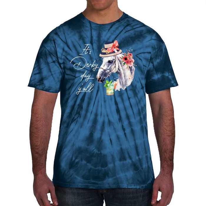 Vintage Its Derby 150 Yall 150th Horse Racing Derby Day 2024 Tie-Dye T-Shirt