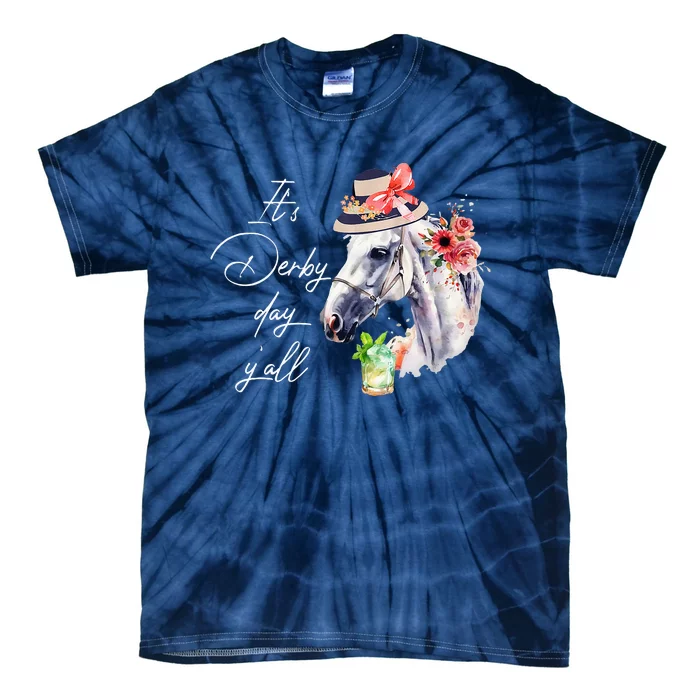 Vintage Its Derby 150 Yall 150th Horse Racing Derby Day 2024 Tie-Dye T-Shirt