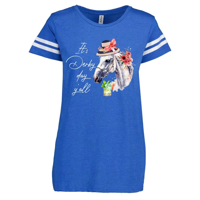 Vintage Its Derby 150 Yall 150th Horse Racing Derby Day 2024 Enza Ladies Jersey Football T-Shirt