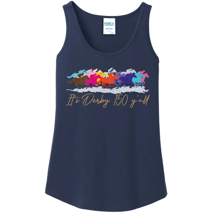 Vintage Its Derby 150 Yall 150th Horse Racing Derby Day 2024 Ladies Essential Tank