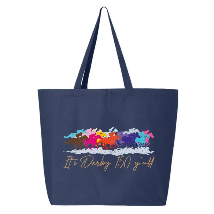 Vintage Its Derby 150 Yall 150th Horse Racing Derby Day 2024 25L Jumbo Tote