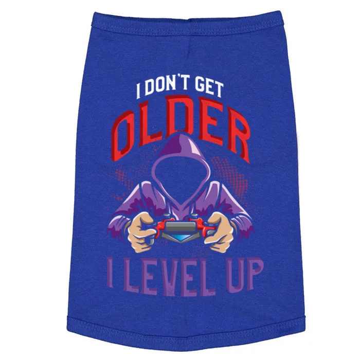 Vintage I Dont Get Older I Level Up Gamer Birthday Gift Doggie Tank