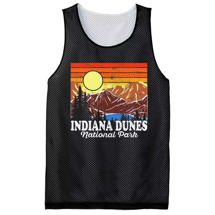 Vintage Indiana Dunes National Park Souvenir Mesh Reversible Basketball Jersey Tank