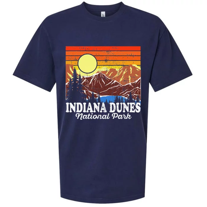 Vintage Indiana Dunes National Park Souvenir Sueded Cloud Jersey T-Shirt