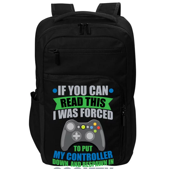 Video Game Respawn In Society Impact Tech Backpack