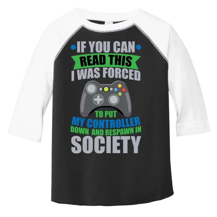 Video Game Respawn In Society Toddler Fine Jersey T-Shirt