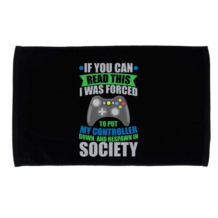 Video Game Respawn In Society Microfiber Hand Towel