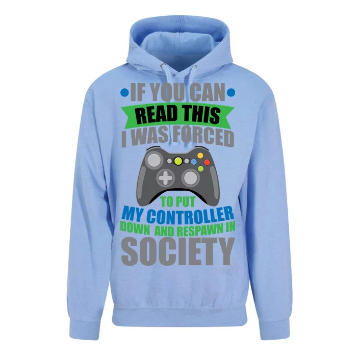 Video Game Respawn In Society Unisex Surf Hoodie