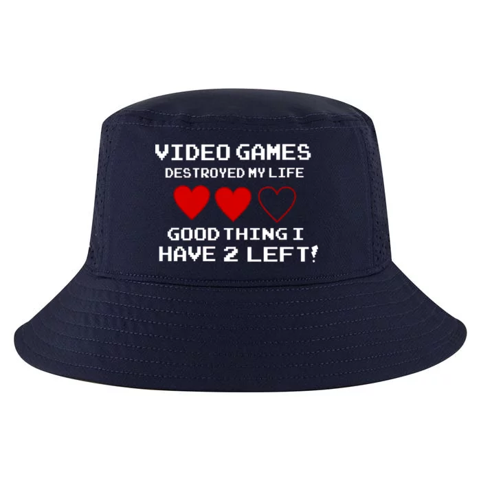 Video Games Destroyed My Life Cool Comfort Performance Bucket Hat