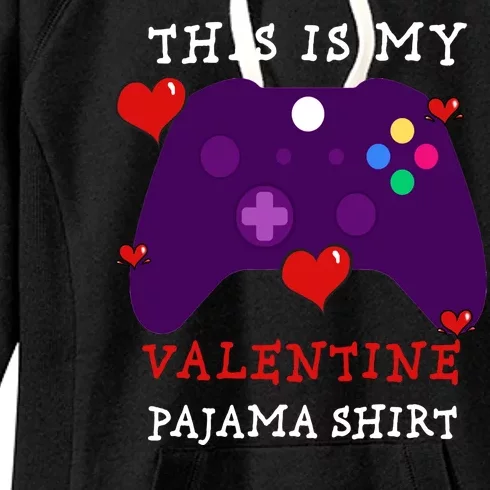 Video Games This Is My Valentine Pajama Women's Fleece Hoodie