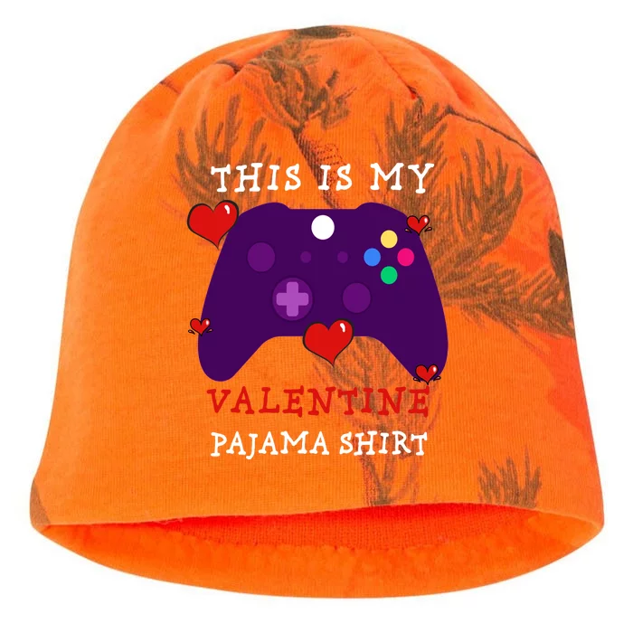 Video Games This Is My Valentine Pajama Kati - Camo Knit Beanie