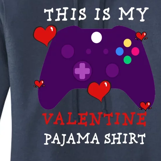 Video Games This Is My Valentine Pajama Women's Pullover Hoodie