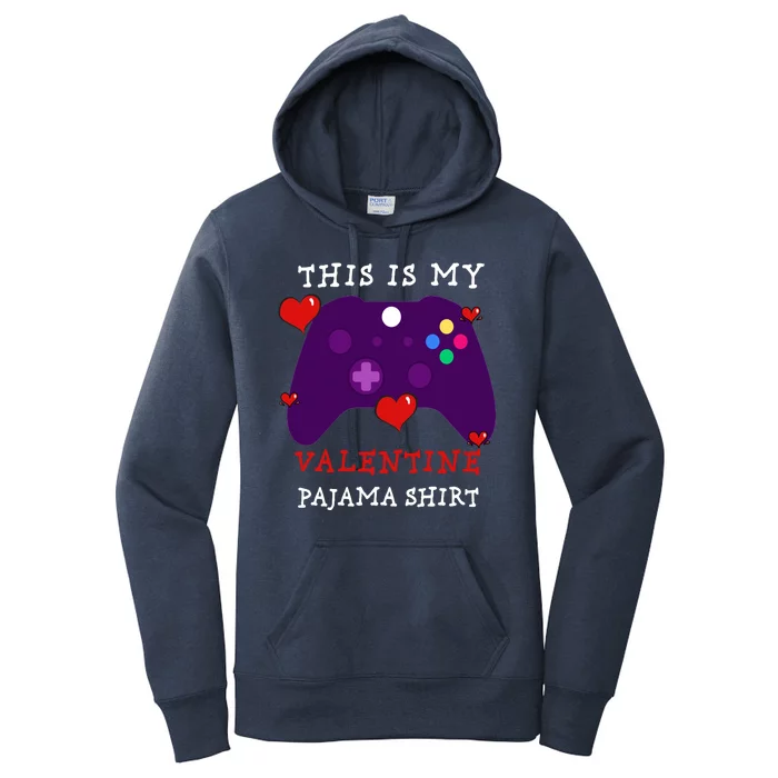 Video Games This Is My Valentine Pajama Women's Pullover Hoodie