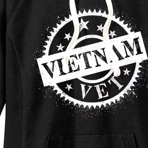 Vietnam Vet Stamp Women's Fleece Hoodie