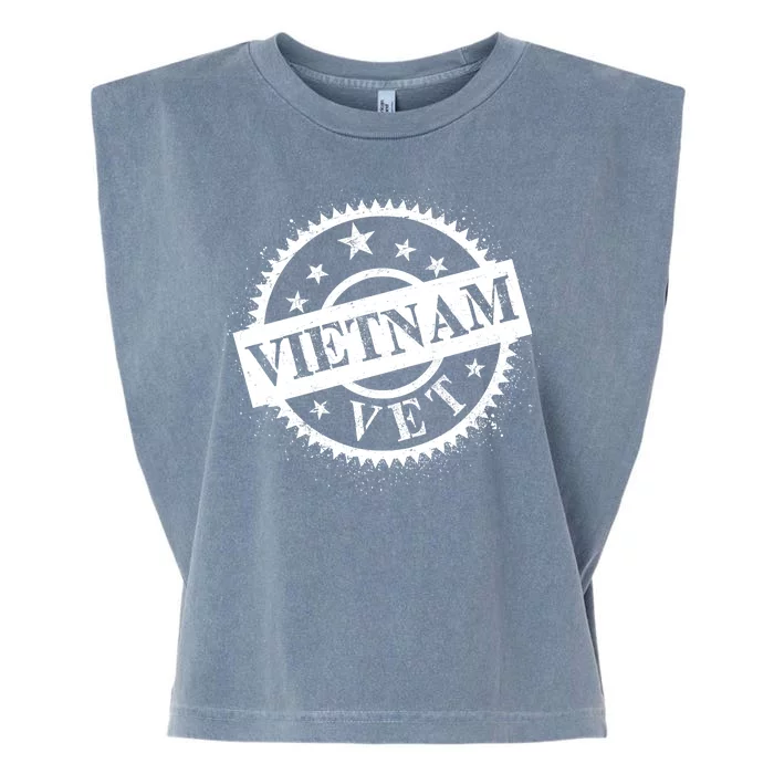 Vietnam Vet Stamp Garment-Dyed Women's Muscle Tee