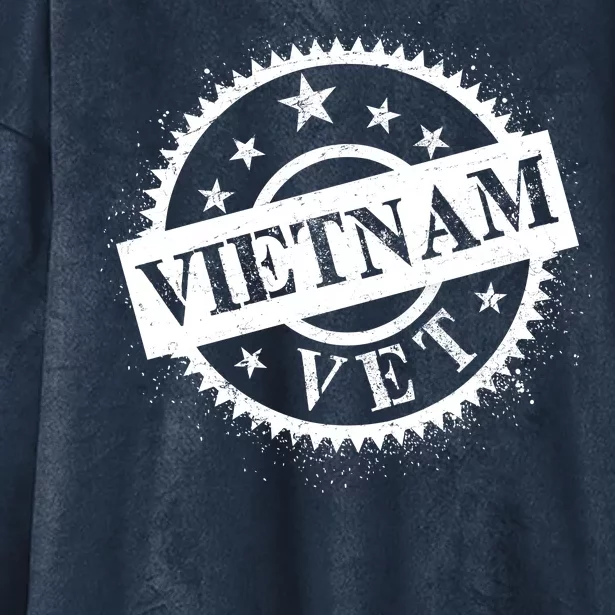 Vietnam Vet Stamp Hooded Wearable Blanket