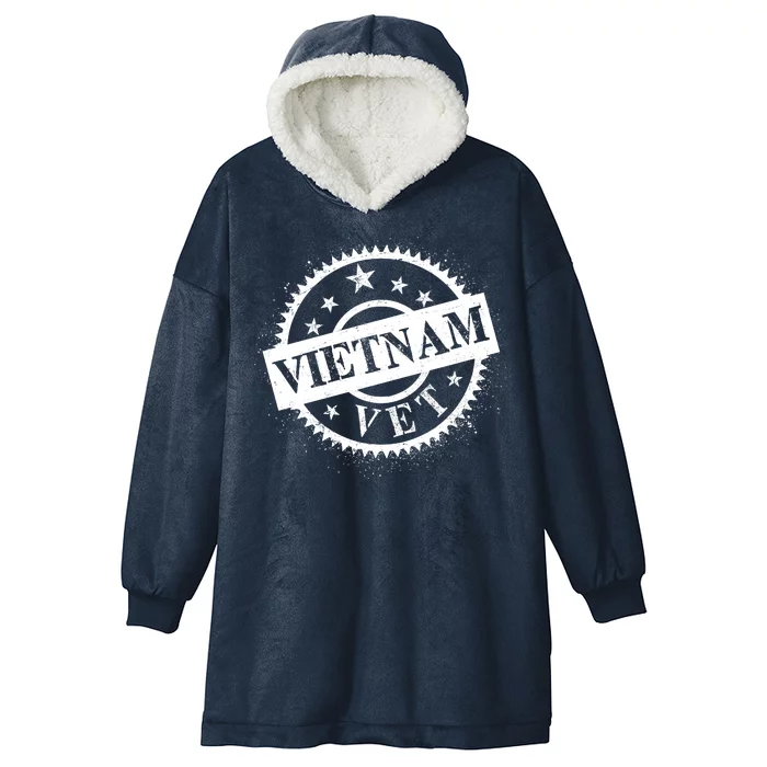 Vietnam Vet Stamp Hooded Wearable Blanket