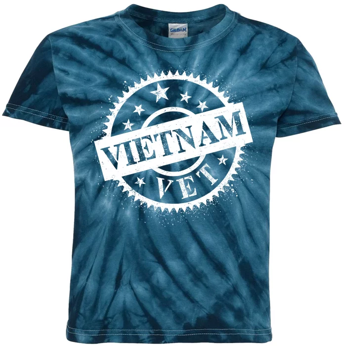 Vietnam Vet Stamp Kids Tie-Dye T-Shirt