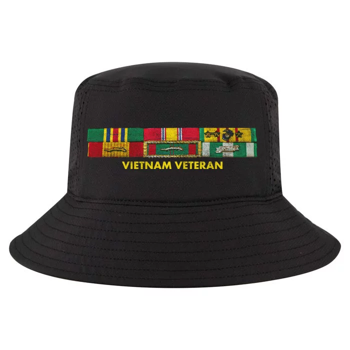 Vietnam Veteran Emblem Cool Comfort Performance Bucket Hat